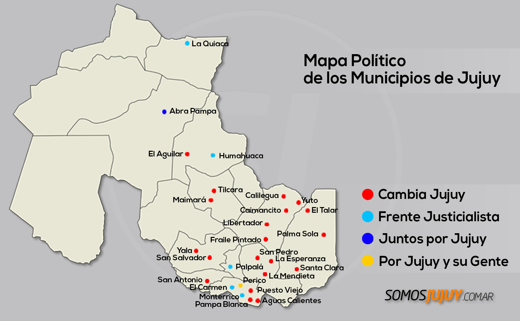 As qued el mapa pol tico de los 27 municipios luego de la