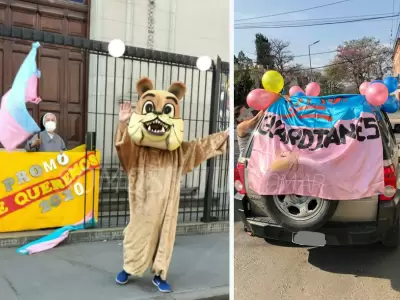 Emoci n para la promo 20 del Huerto les organizaron una caravana