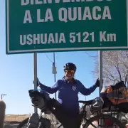 Recorrió todo el país en bicicleta y llegó a La Quiaca tras pedalear 7.200 kilómetros