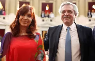 Alberto Fern�ndez y Cristina Kirchner