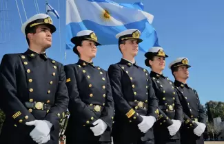 Integrantes de la Armada Argentina