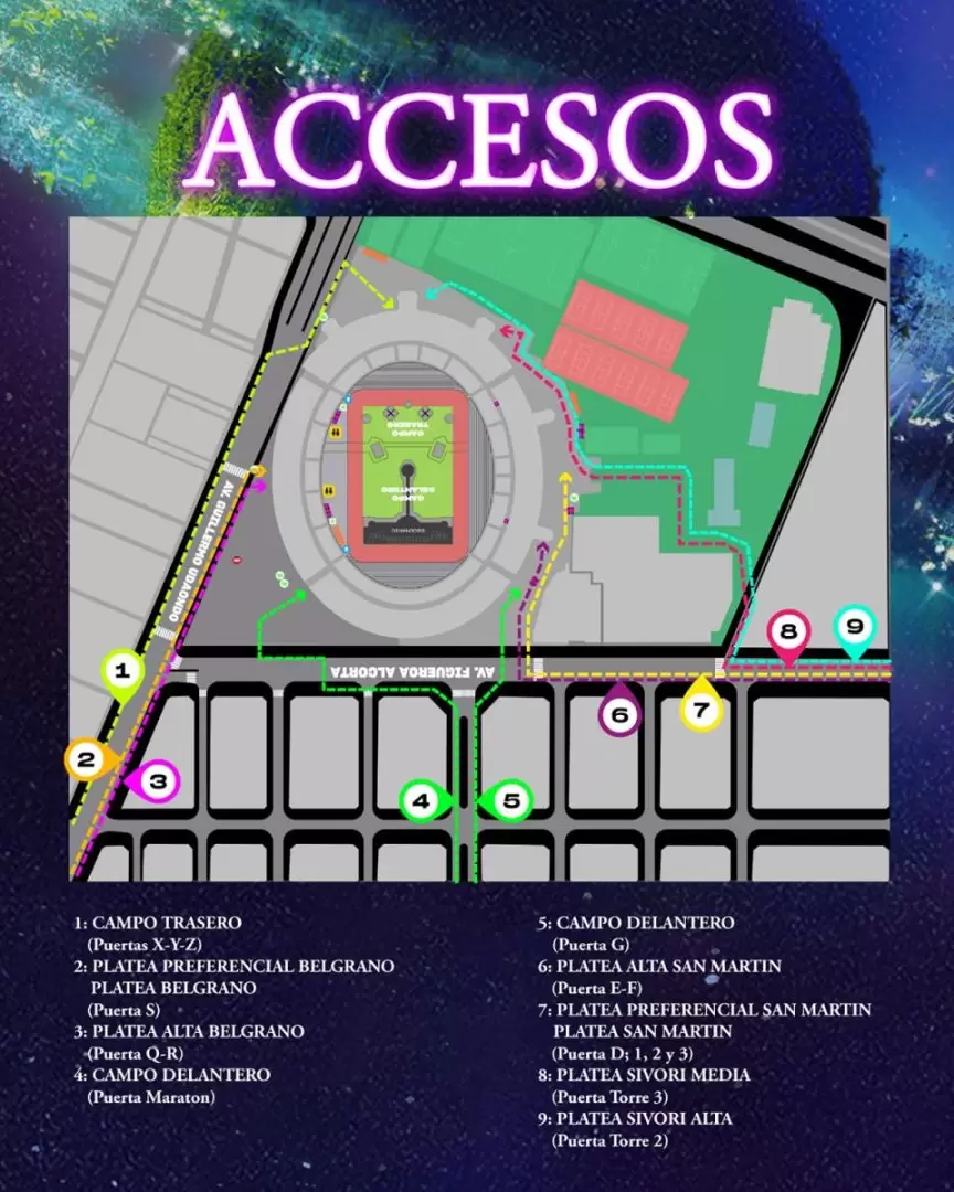 accesos Coldplay
