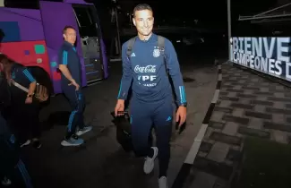 Scaloni en Qatar