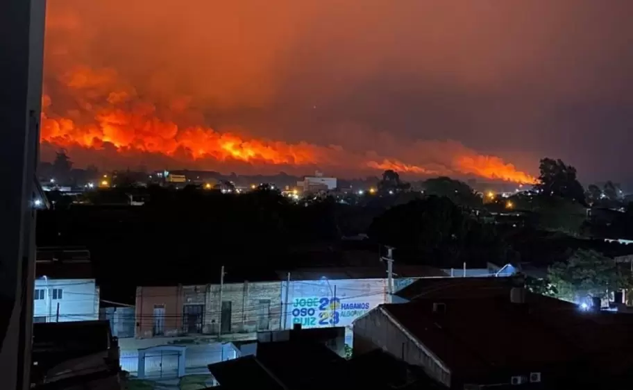 incendio forestal en Orán