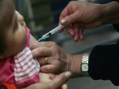 Vacunación contra el sarampión y la rubeola