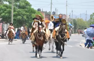 Desfile gaucho en la avenida Forestal de Alto Comedero