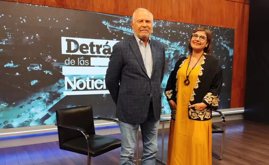 Guillermo Jenefes y Claudia Figueroa en Detrás de las noticias