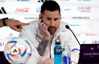 Messi en conferencia de prensa