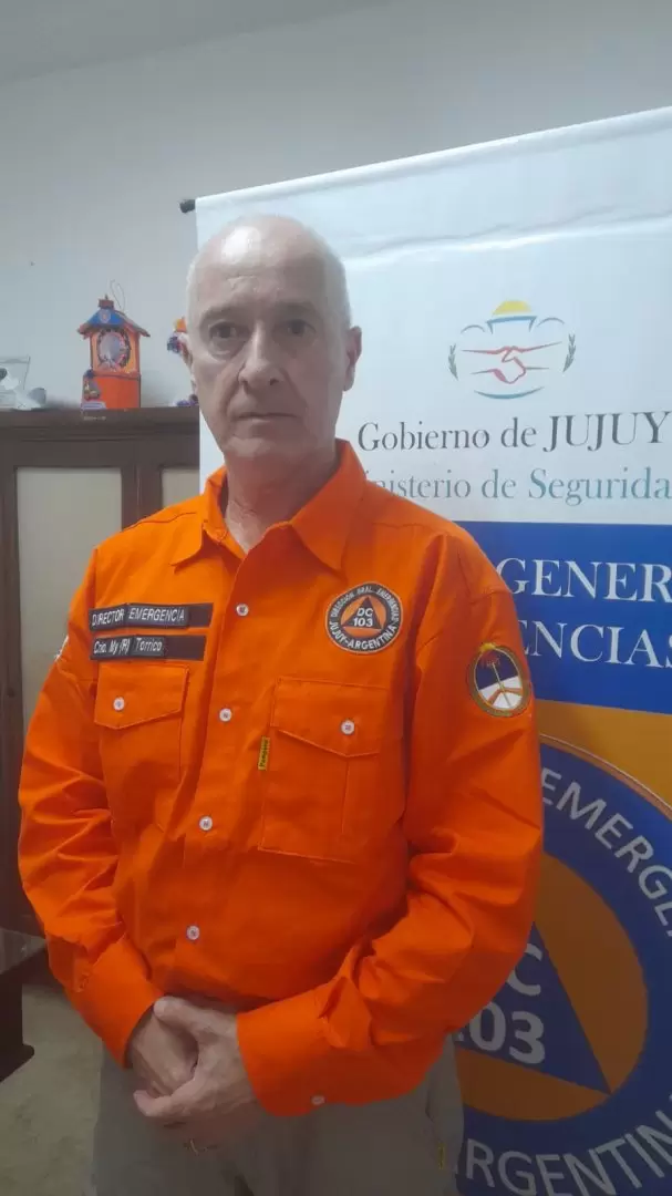 Jorge Torrico, director general de Emergencias de la Provincia de Jujuy
