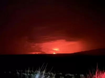 Erupción del volcán Mana Loa, en Hawai