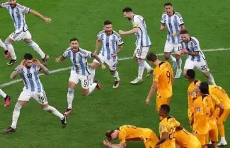 Festejo de Otamendi