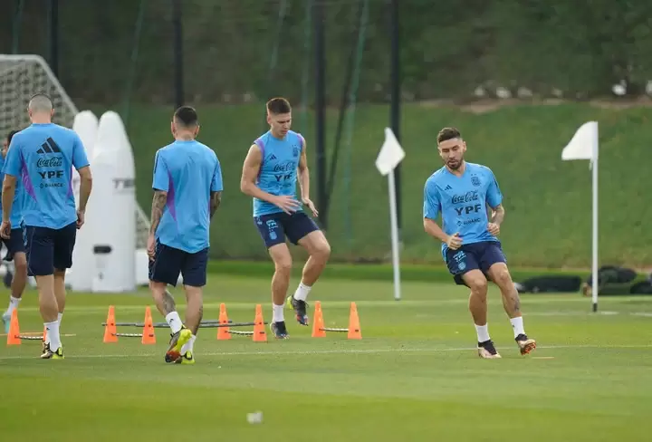 Entrenamiento de la Selecci�n Argentina