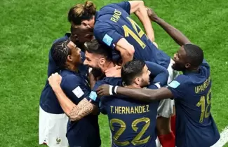 Festejo franc�s en Qatar 2022