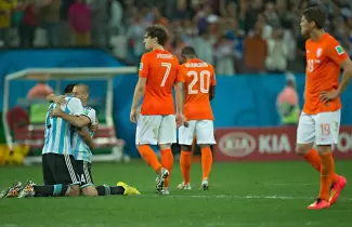 Argentina Pa�ses Bajos en la semifinal de Brasil 2014