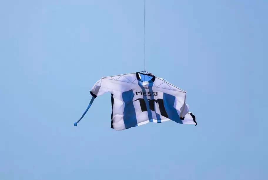 Camiseta argentina en Rosario