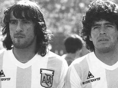 Daniel Rana Valencia y Diego Maradona