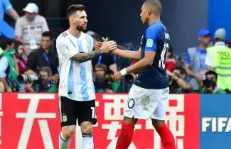 messi y mbappe