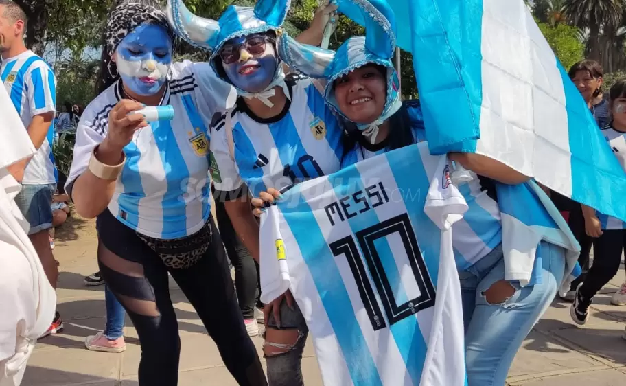 Festejos de Argentina campeon en Jujuy