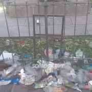Los festejos por el triunfo de Argentina dejaron 3 toneladas de basura en el centro de San Salvador