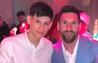 Messi en la fiesta de 15