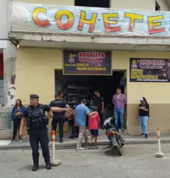 Secuestro de pirotecnia sonora en Jujuy