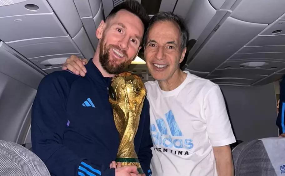 Las fotos de Lionel Messi con la Copa del Mundo