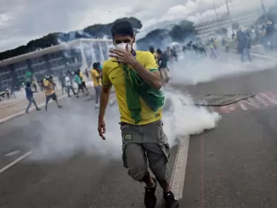 Desalojo de los simpatizantes de Bolsonaro (Reuters)