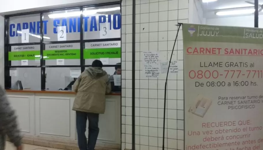 Carnet sanitario en Jujuy - Foto de archivo