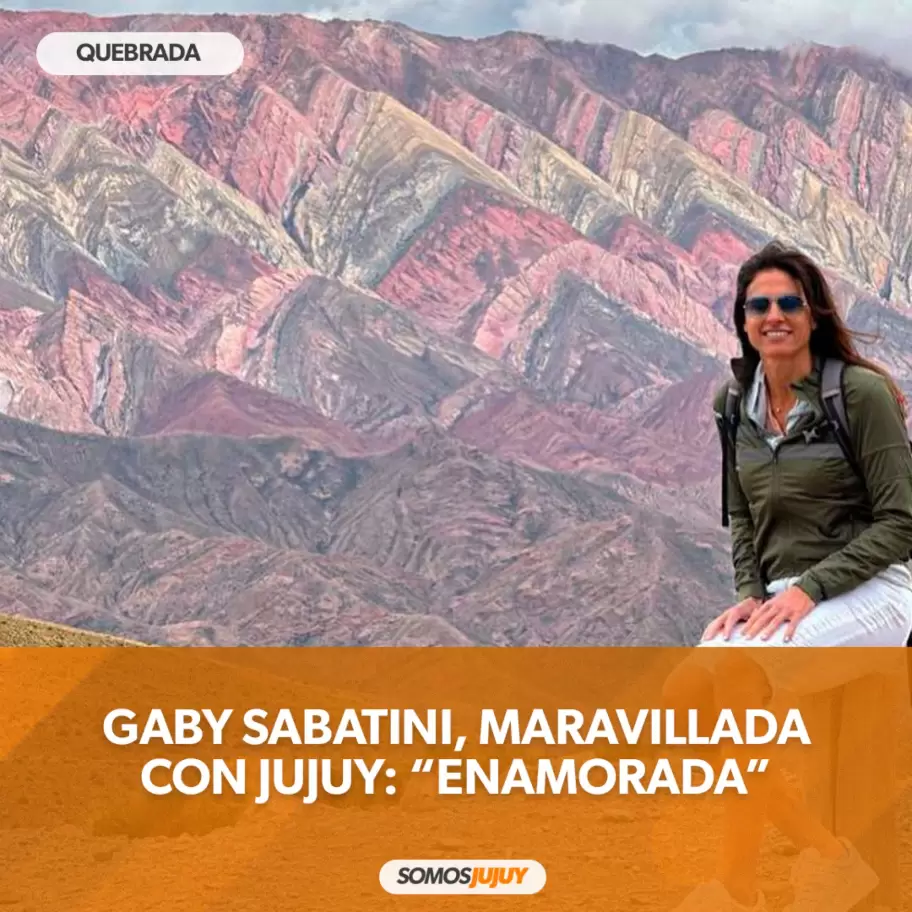 Gabriela Sabatini en la Quebrada de Jujuy