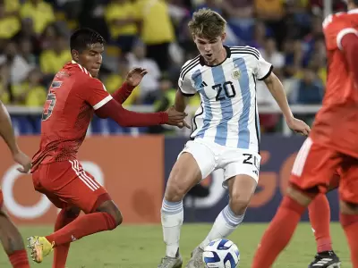 Selección Argentina en el encuentro ante Perú