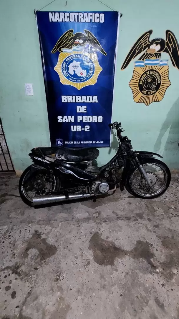 Motocicleta secuestrada