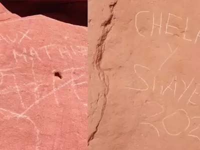 Vandalismo en la Quebrada de las Señoritas