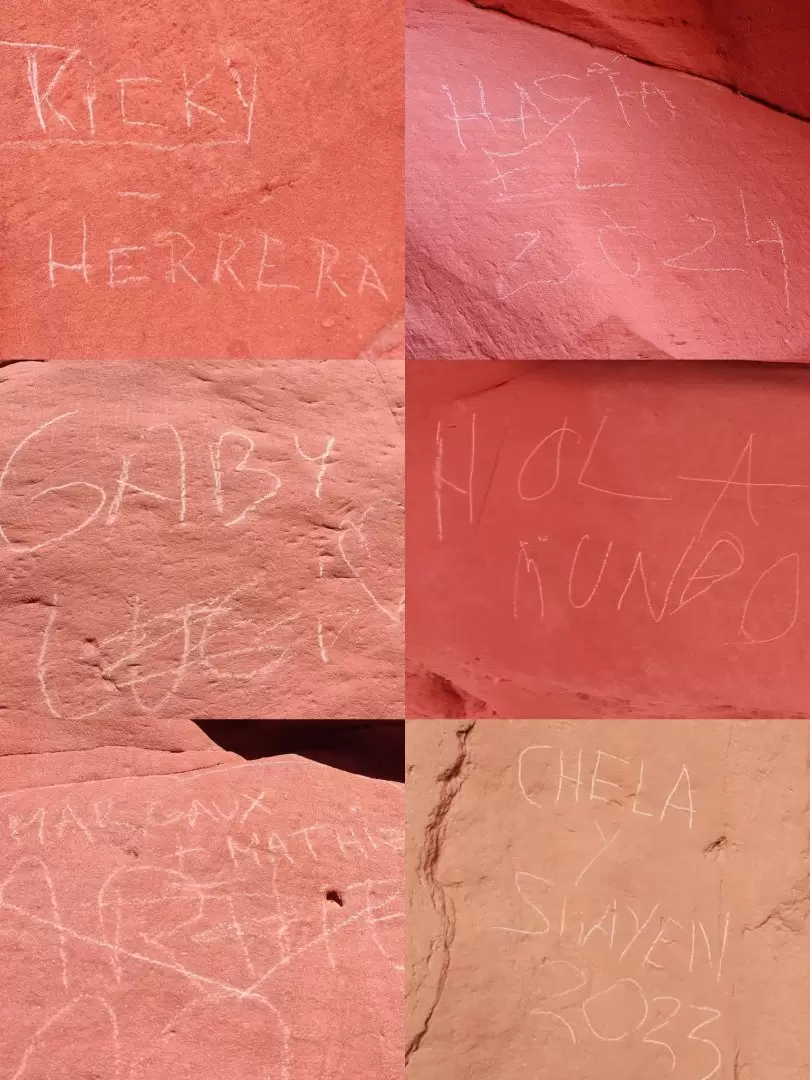 Vandalismo en la Quebrada de las Señoritas - Uquía