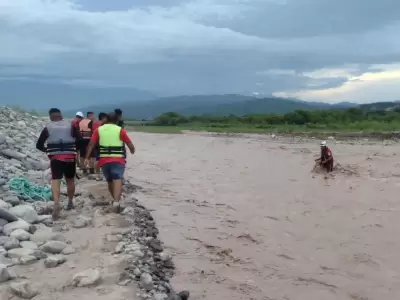 Rescate de tres menores de edad en el Río Grande
