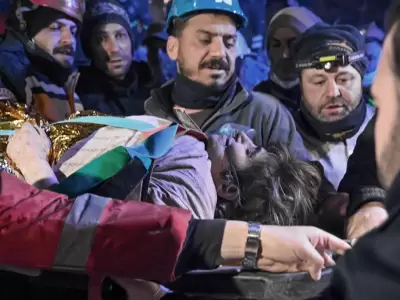 mujer rescatada en turquia