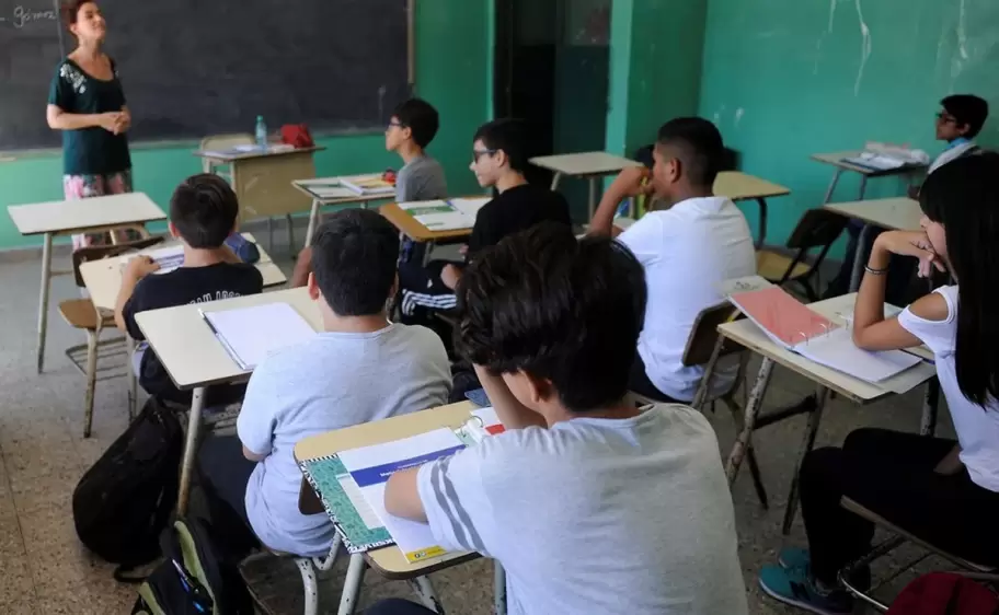 Estudiantes, escuela, aula