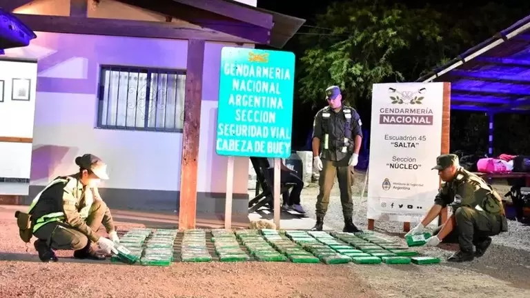 Cocaína secuestrada en Salta