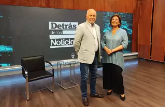 Guillermo Jenefes y Claudia Figueroa, en Detrás de las Noticias