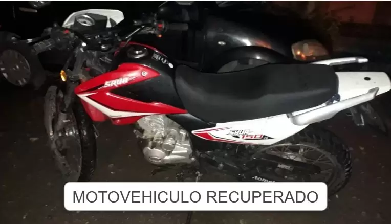 Motocicleta recuperada- Foto: Policía de Jujuy