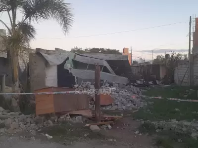 Casa atacada en el Asentamiento Aeroclub