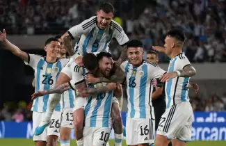 Selección Argentina festejo