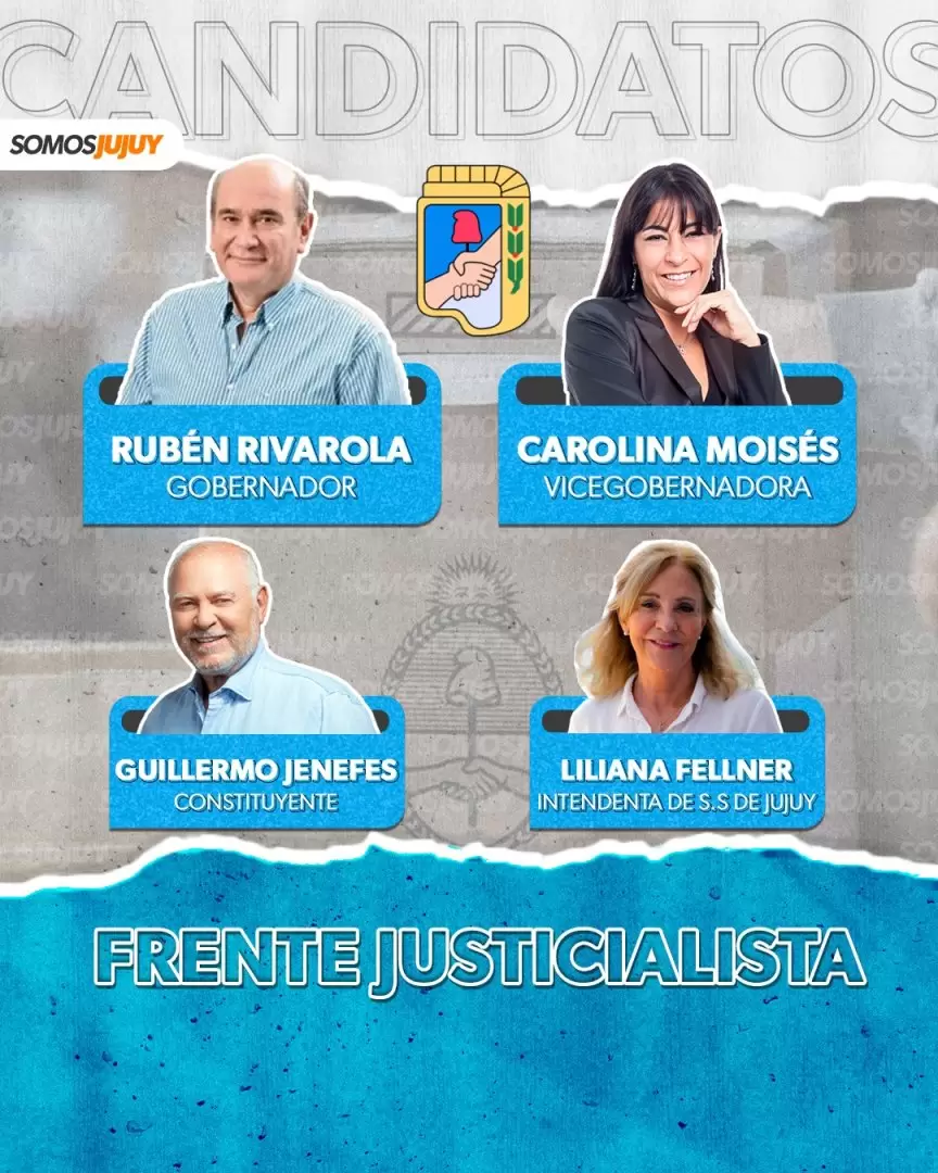 candidatos del frente justicialista