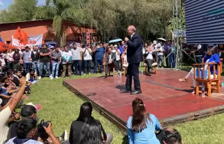 Rub�n Rivarola en el acto del lanzamiento del Frente Justicialista