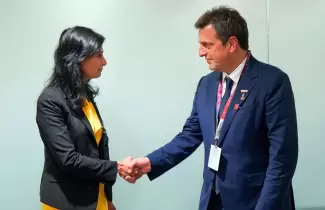 Massa y la subdirectora del FMI