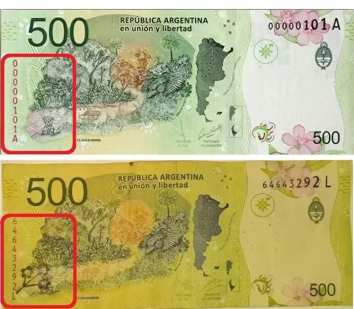 Billete de 500 pesos por el que ofrecen miles