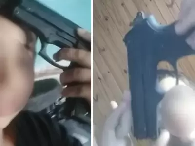 Niño con un arma video