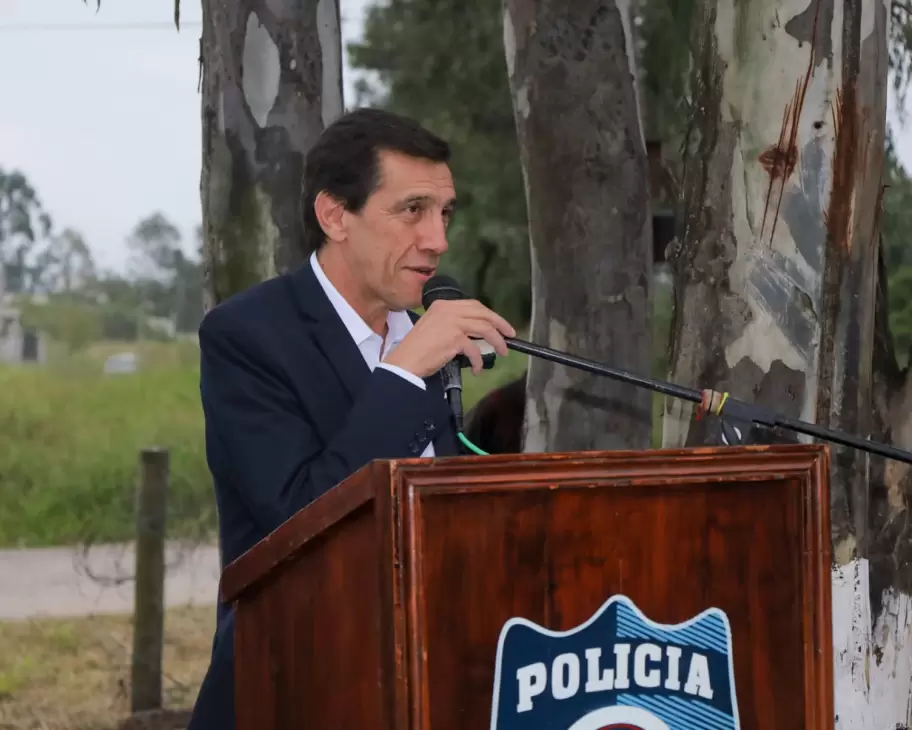 Inauguración de un destacamento policial en Higuerillas
