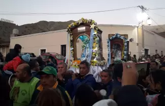 As despidieron los devotos a la Virgen de Punta Corral en Tumbaya