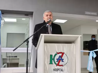 Gerardo Morales en la inauguración de las obras de ampliación del Hospital Zabal