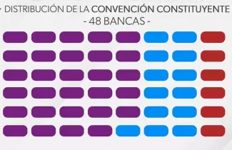 Distribuci�n de la Convenci�n Constituyente